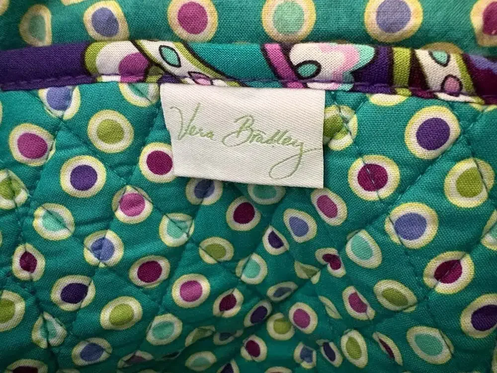 Vera Bradley Quilted Paisley Pattern Tote Bag